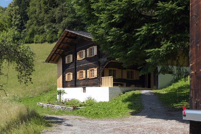 Stanovanjska hiša Katrin in Otta Bruggerja, Bartholomäberg, Avstrija, foto: Christian Schaulin  