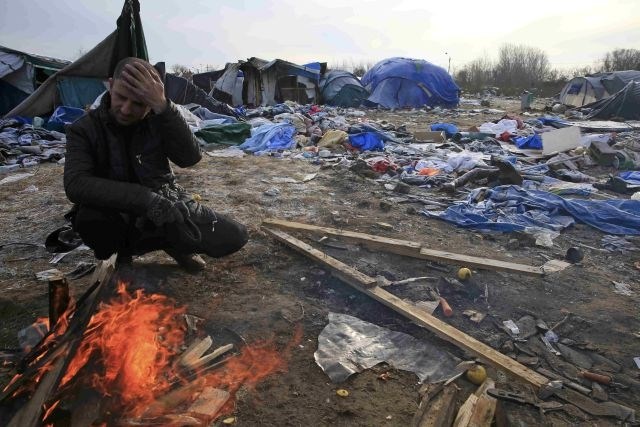 Razmere v calaiški »džungli« so težke. (Foto: Reuters) 