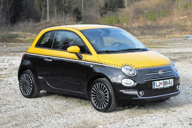 Fiat 500 (zgoraj) in renault twingo