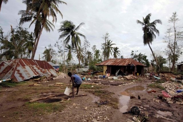 Opustošenje na Haitiju, ki ga je za seboj pustil orkan Matthew. (Foto: Reuters)