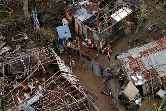 Opustošenje na Haitiju, ki ga je za seboj pustil orkan Matthew. (Foto: Reuters)