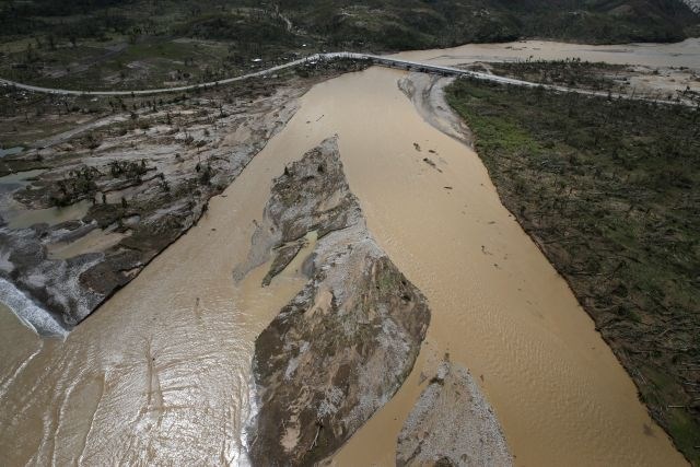 Opustošenje na Haitiju, ki ga je za seboj pustil orkan Matthew. (Foto: Reuters)