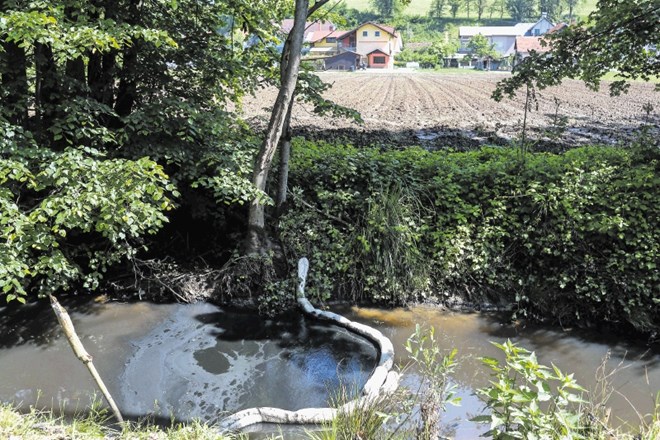 Požar v tovarni Kemis: Hude posledice za vrhniški potok Tojnica