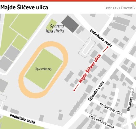 Ljubljanske ulice: Majde Šilčeve ulica, imenovana po prvi Slovenki narodni herojinji