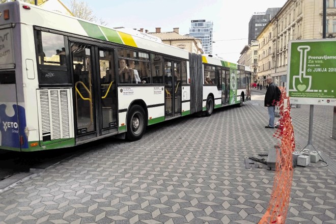 Vožnja mestnih zelencev po tlakovanem pločniku  povzroča precejšnjo škodo.