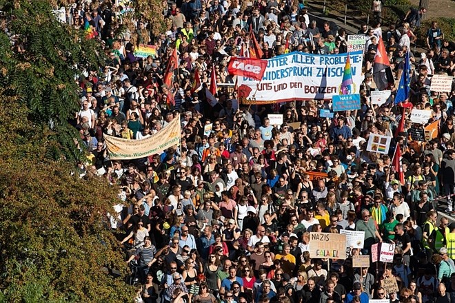 Protest v nemškem kraju Hessen