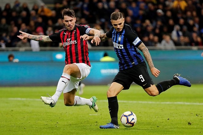 Mauro Icardi v izdihljajih tekme odločil milanski derbi