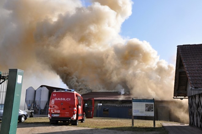 #foto Na požarišču na Sevnem  gasijo še posamezna žarišča in pregledujejo streho