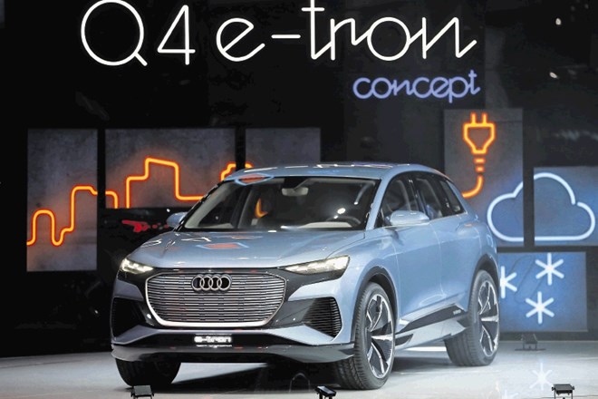 Audi Q4 e-tron –  električni koncept, ki obljublja okrog 450 kilometrov dosega.