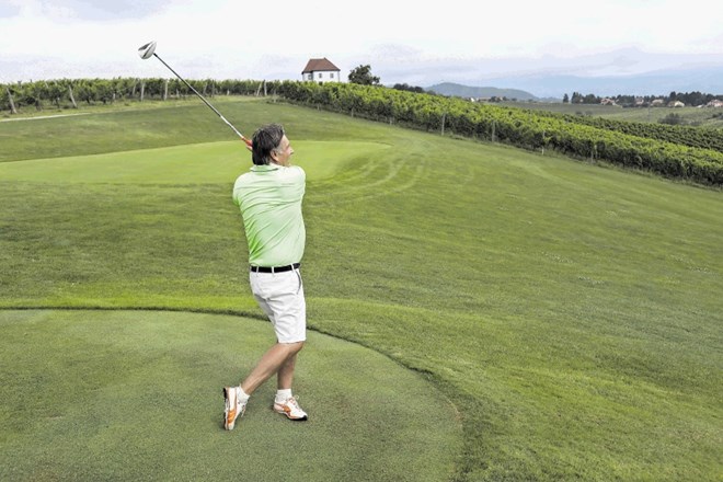 Med vinogradi posestva na Škalcah je igrišče za golf z devetimi luknjami.