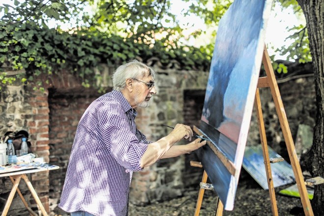 Franco Dugo, Italija: Tukaj nadaljujem cikel svojih zadnjih del Morje in nebo, ki sem si ga zastavil lani ob pogledu na...