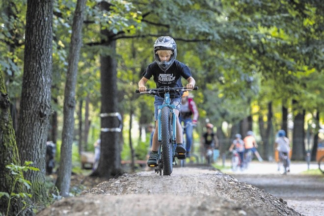 Med otroki je še osebno priljubljen pumptrack iz zemlje.