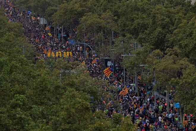 #foto Protesti in  stavka ohromili Barcelono