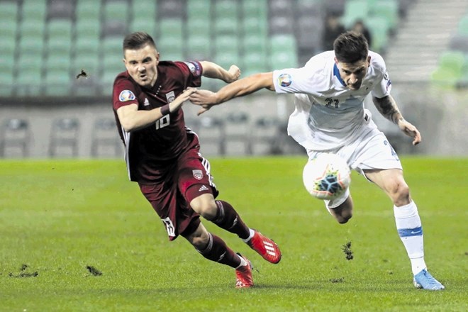 Avtogol Latvije rešil počasno Slovenijo