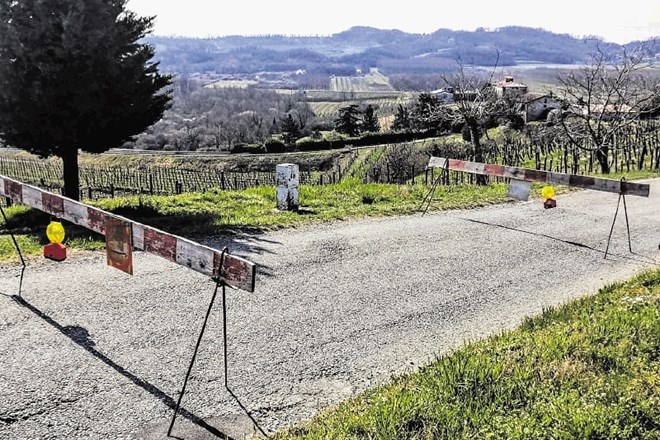 Meja v Goriških brdih je hermetično zaprta, vinograde pa je treba obdelovati na eni in drugi strani.