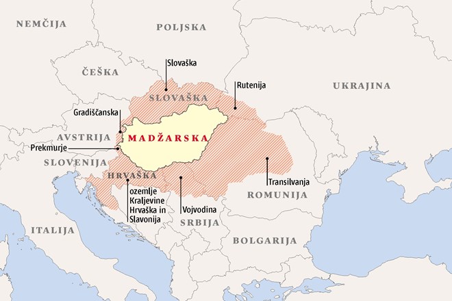 Po razpadu Avstro-Ogrske po prvi svetovni vojni  je Madžarska s Trianonsko pogodbo privolila v nove meje in na znatno skrčeno...