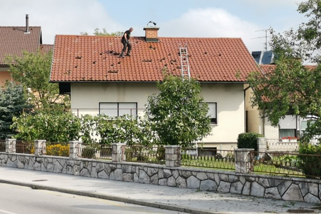 #foto Toča, kakršne v Domžalah že dolgo ni bilo