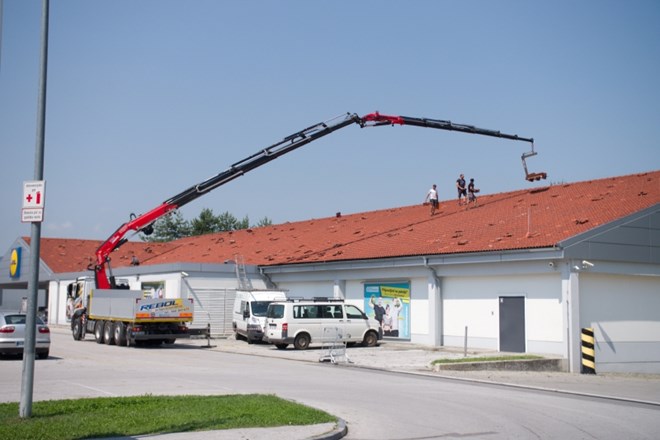 #foto Toča, kakršne v Domžalah že dolgo ni bilo