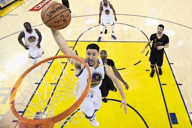 Klay Thompson je na drugi tekmi finala lige NBA za zmago Golden Stata prispeval 22 točk.