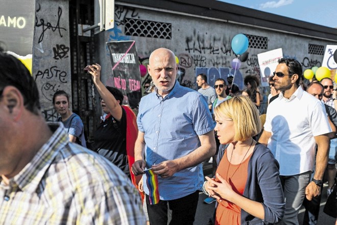 Parade ponosa se je letos udeležil predsednik državnega zbora Milan Brglez.