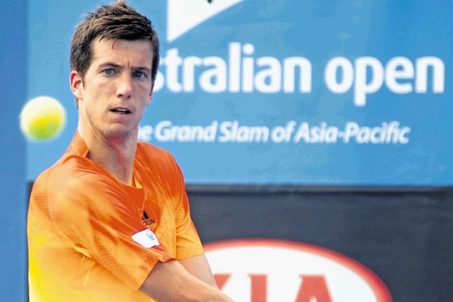 Aljaž Bedene je v Melbournu v  središču  zanimanja novinarjev z vsega sveta.