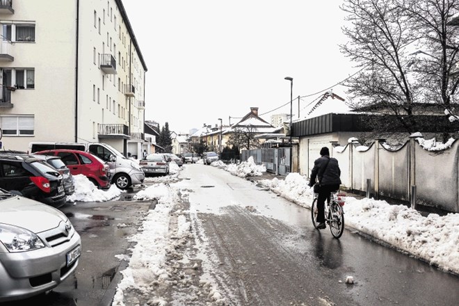 Moškričeva ulica je mešanica blokov in enodružinskih hiš.