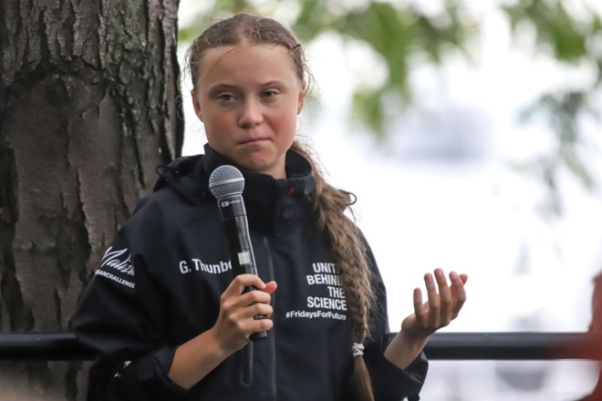 Greta Thunberg priplula v New York