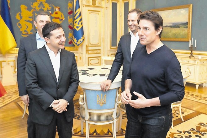 Volodimir Zelenski in Tom Cruise sta spregovorila tudi o igralskem poklicu.