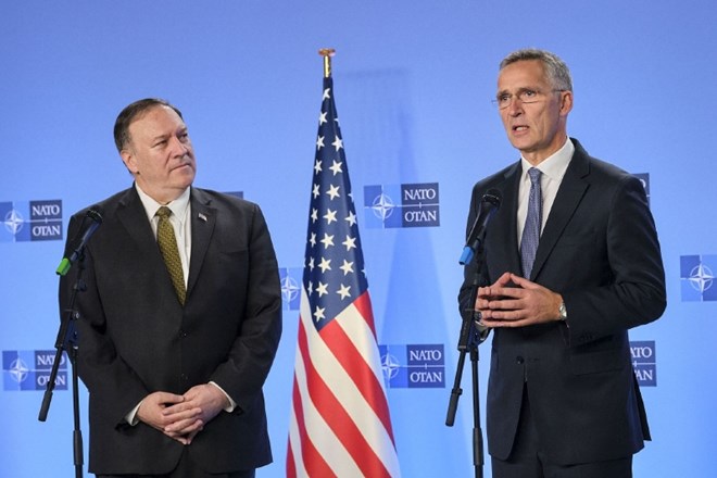 Mike Pompeo in Jens Stoltenberg