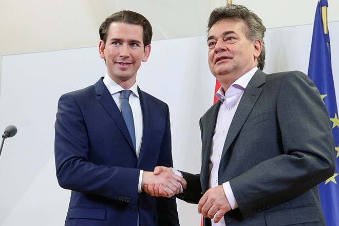 Sebastian Kurz in Werner Kogler