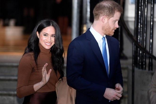 Princ Harry in žena Meghan.