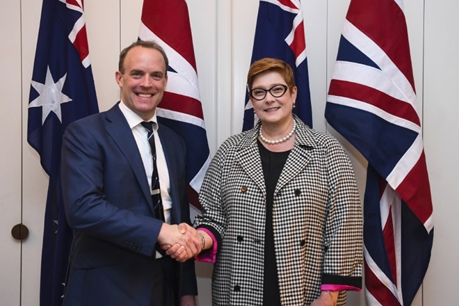 Dominic Raab in Marise Payne