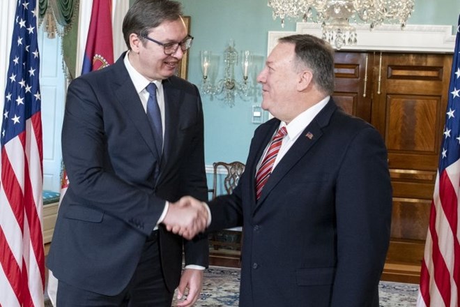 Aleksandar Vučić in Mike Pompeo