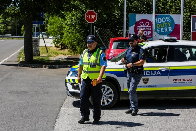 Kontrola vstopa v Slovenijo na meji z Italijo