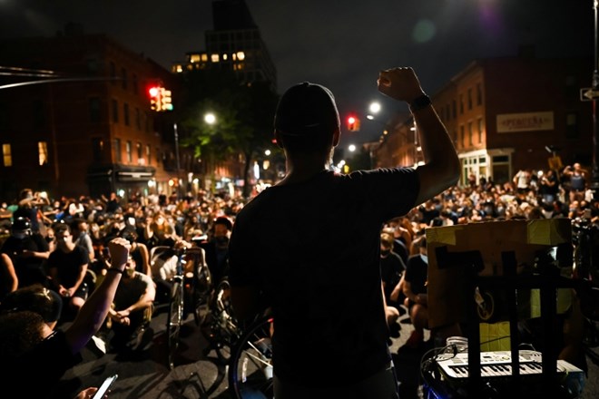 Protesti za enakopravnost vseh ras včeraj v New Yorku.