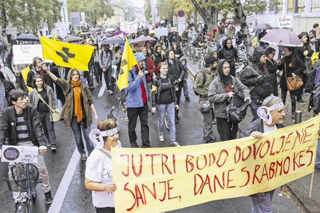 Za »obstoj in razvoj« Radia Študent so se študentje borili že leta 2013.