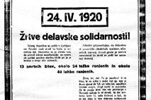 Najprej »Živela delavska solidarnost!«, zatem kri