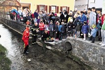 Več kot sto gregorčkov pozdravilo pomlad na Vrhniki