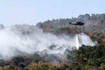 Južno od Makarske izbruhnil požar, zaprta je jadranska magistrala