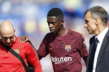 Dembele zaradi poškodbe odsoten vsaj tri mesece