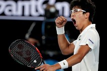 Hyeon Chung premagal vzornika Novaka Đokovića