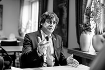 Carles Puigdemont, nekdanji katalonski predsednik, zdaj politični begunec: Kar se dogaja Kataloniji, se tiče nas vseh.