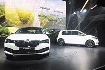 Škoda superb iV in citigo iV: Celo zgovorne papige so tokrat ostale brez besed