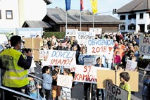 V Vodicah že peti protestni shod zaradi obvoznice