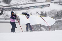 Zaradi slabega vremena odpovedali moški slalom na Japonskem