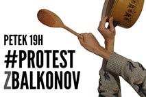 V petek protest z balkonov