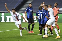 PSG-ju uspel preobrat v zadnjih minutah, Atalanta v napadu pogrešala Iličića