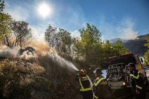 Dalmacija: Zaradi požara v bližini Skradina evakuirali prebivalce